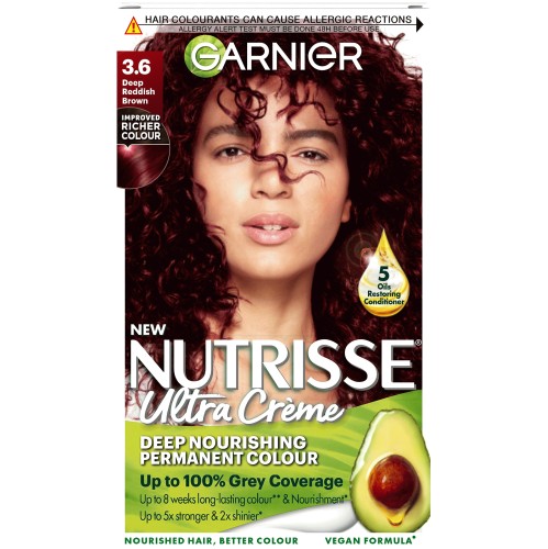 Garnier Nutrisse Deep Reddish Brown 3.6 Hair Dye Permanent