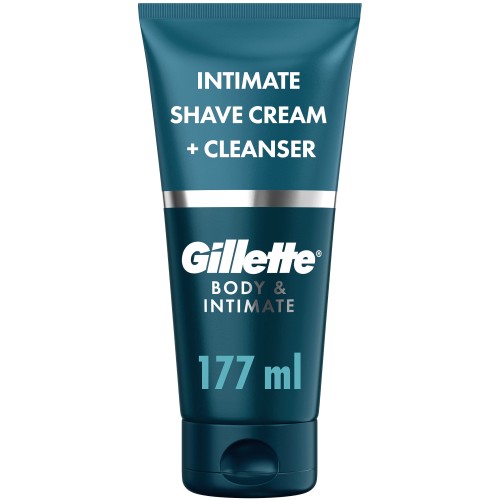 Gillette Intimate Pubic Shave Cream + Cleanser with Aloe (150ml)