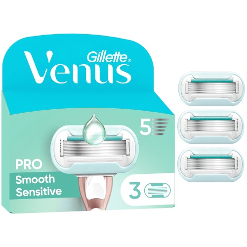 Gillette Venus Deluxe Smooth Sensitive Razor Blades (3)