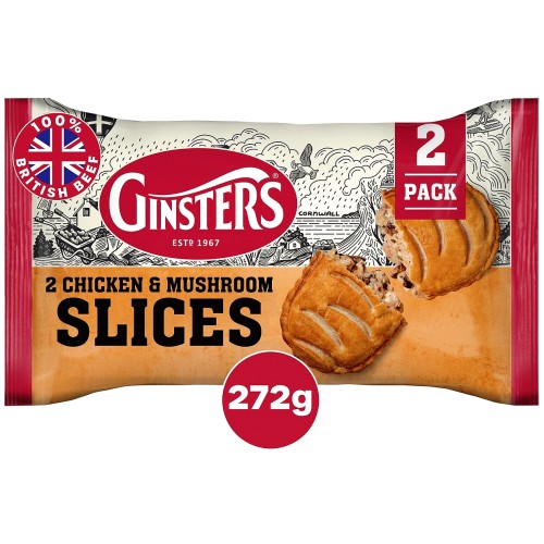 Ginsters Chicken & Mushroom Slices (272g)