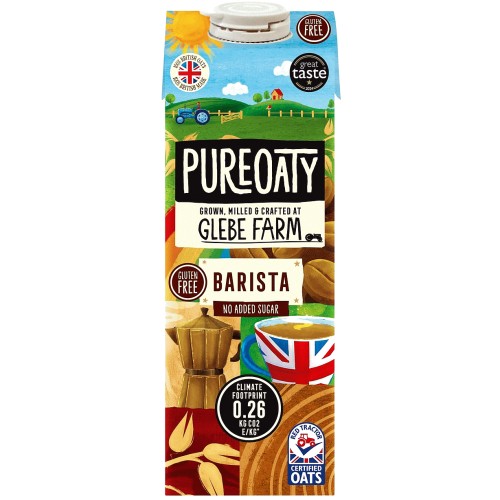 Glebe Farm Gluten Free Pureoaty Barista Style Oat Milk