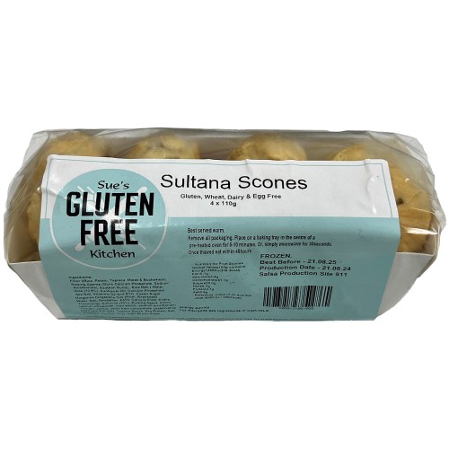 Gluten Free Kitchen Vegan Sultana Scones (4 x 110g)