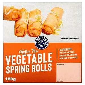 Gluten-Free Vegetable Spring Rolls (180g)