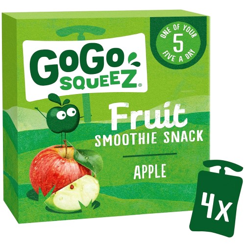 Gogo Squeez Fruit Snack Apple (4 x 90g)