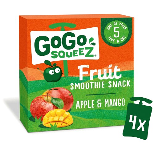 Gogo Squeez Fruit Snack Apple Mango (4 x 360g)