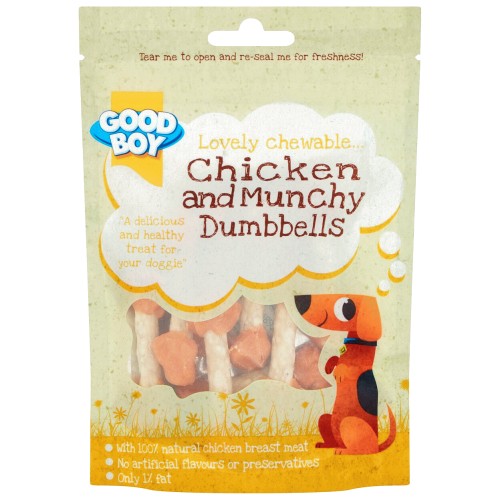 Good Boy Chicken & Munchy Dumbbells Dog Treats