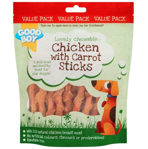 Good Boy Chicken With Carrot Sticks