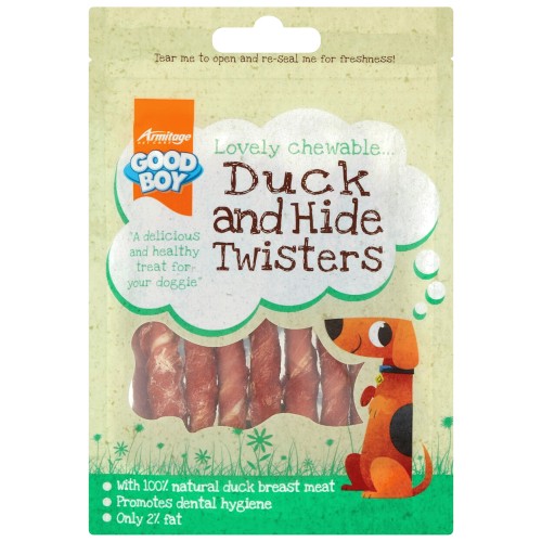 Good Boy Duck & Hide Twisters Dog Treats