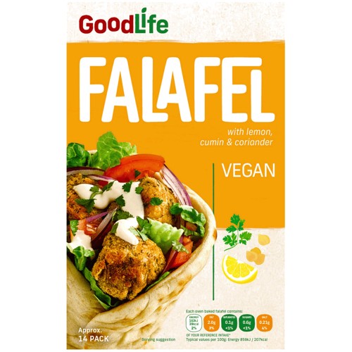 Goodlife Frozen Falafel Lemon Cumin & Coriander (280g)