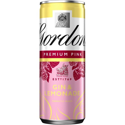Gordon's Premium Pink Gin & Lemonade Can (250ml)