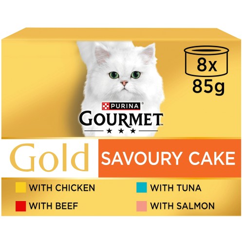 Gourmet Gold Savoury Cake Mixed (8 x 85g)