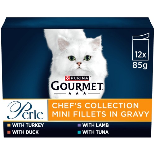 Gourmet Perle Cat Food Chefs Collection Mixed (12 x 85g)