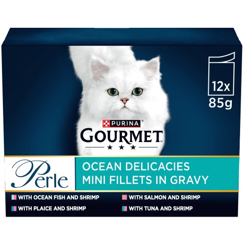 Gourmet Perle Ocean Delicacies Cat Food (12 x 85g)
