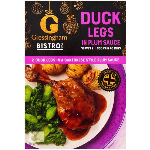 Gressingham Bistro 2 Duck Legs with Plum Sauce (400g)