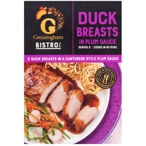 Gressingham Duck Breasts in Plum Sauce (400g)