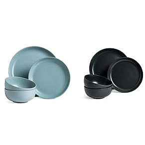Habitat Matte Dinner Set 12pc Duck Egg