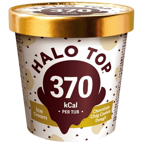 Halo Top Low Calorie Chocolate Chip Cookie Dough Ice Cream (473ml)