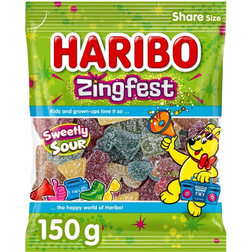 Haribo Zingfest Sweets Sharing Bag (150g)