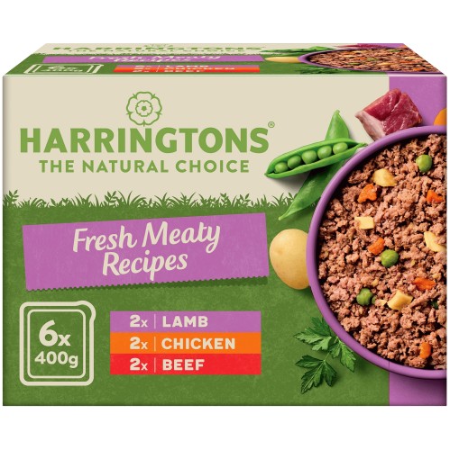 Harringtons Meaty Selection Box Wet Dog Food Trays (6 x 400g)