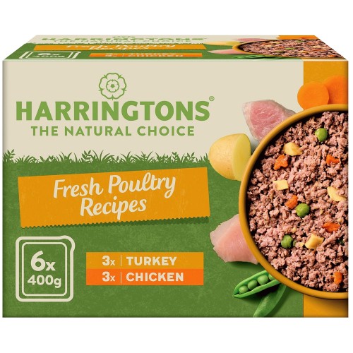 Harringtons Poultry Wet Dog Food Trays Multi Pack (6 x 400g)