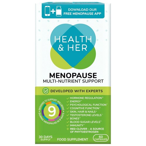 Health & Her Menopause Multi-Nutrient Support Supplement 60 Capsules