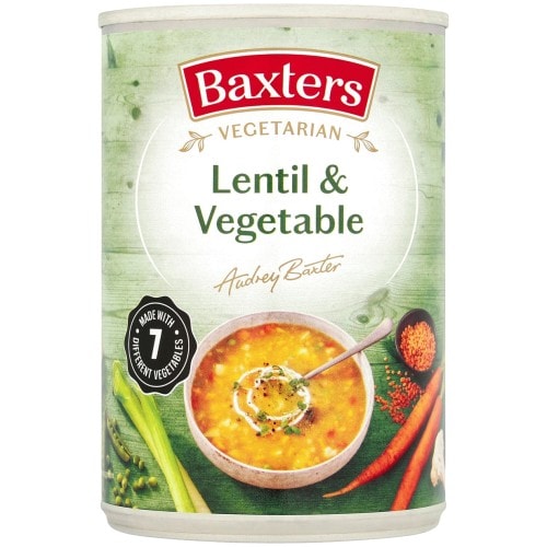 Healthy Vegetarian Lentil & Vegetable Soup (400g)