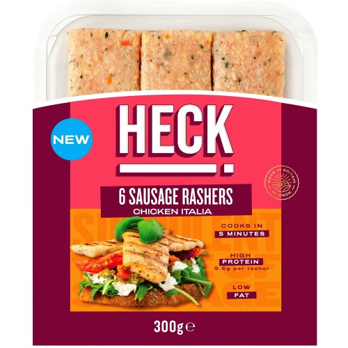 HECK Chicken Italia Sausage Rashers (6 x 300g)