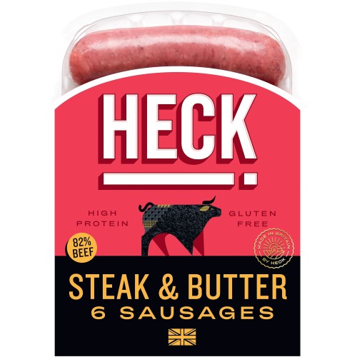 HECK Steak & Butter Beef Sausages (340g)