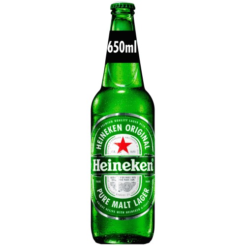 Heineken Premium Lager Beer Bottle (650ml)