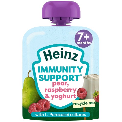 Heinz Baby Food Immunity Support Strawberry & Yogurt Fruit Pouch 7+ Months (85g)