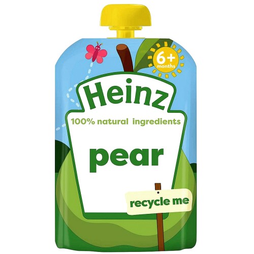 Heinz baby fruit pouch pear 6+ mnth (100g)