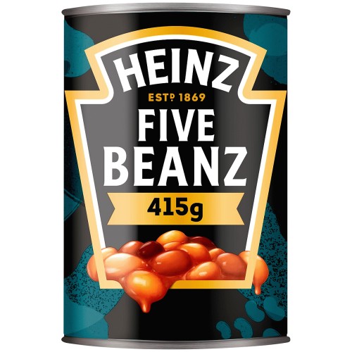 Heinz Five Beanz In Tomato Sauce Baked Beans in a Rich Tomato Sauce (415g)