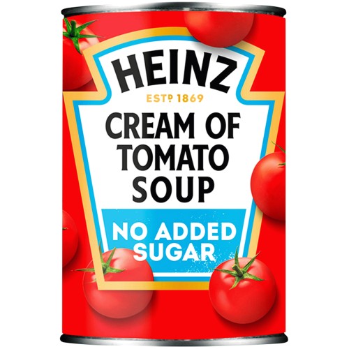 Heinz No Added Sugar Cream of Tomato Soup 25% Less Salt (400g)