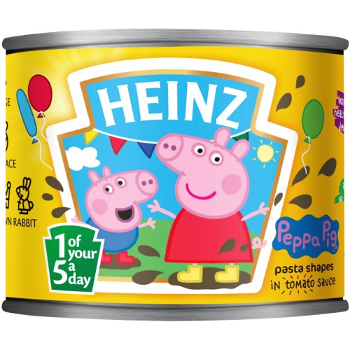 Heinz Peppa Pig Shaped Pasta Varieties in Tomato Sauce (205g)