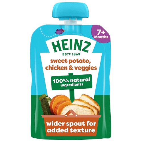 Heinz Sweet Potato Chicken & Veggies Pouch (130g)