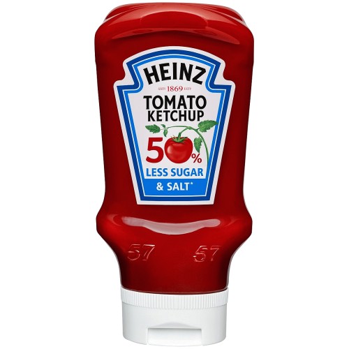 Heinz Tomato Ketchup 50% Less Sugar & Salt (435g)