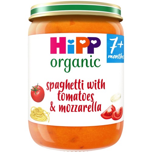 Hipp Organic Spaghetti with Tomatoes & Mozzarella Baby Food Jar 7+ Months (190g)