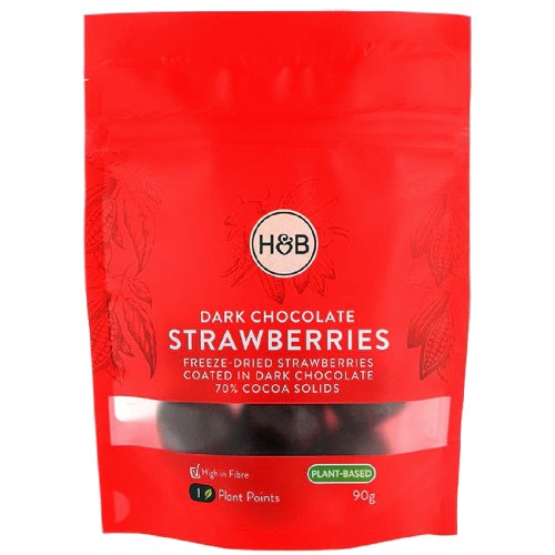 Holland & Barrett Dark Chocolate Strawberries (90g)