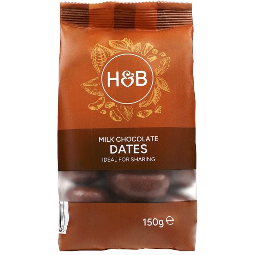 Holland & Barrett Milk Chocolate Dates (150g)