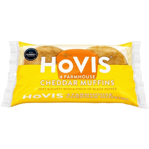 Hovis 4 West Country Farmhouse Cheddar Cheese Muffins