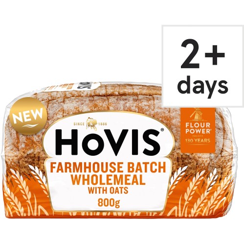 Hovis Farmhouse Batch Wholemeal Bread with Oats (800g)