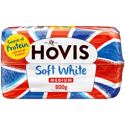 Hovis Soft Medium Sliced White Bread (800g)