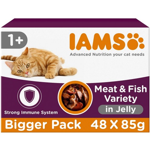 Iams Land & Sea Collection in Jelly 1+ Years (4.08kg) (48 x 85g)