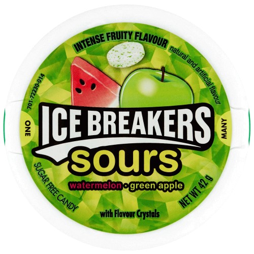 Ice Breakers Sours Watermelon & Green Apple (42g)