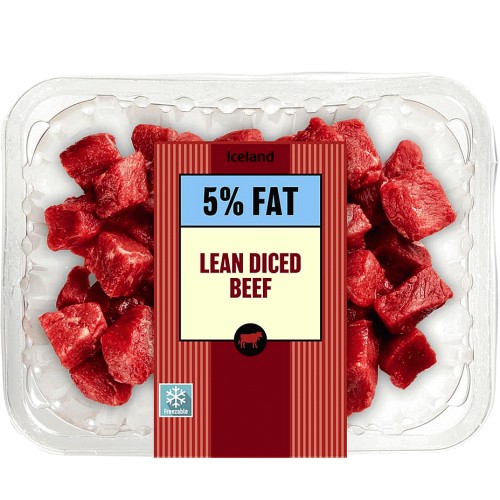 Iceland Lean Diced Beef 5% Fat (320g)