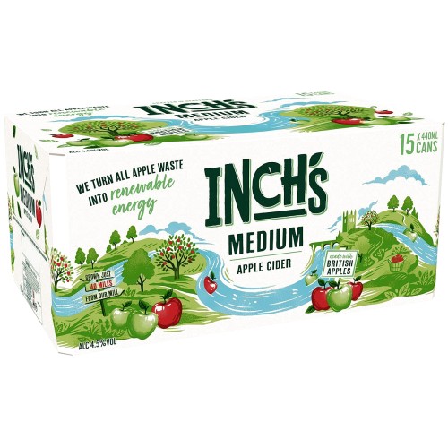 Inch's Medium Apple Cider Can (15 x 440ml)