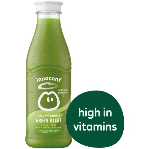 Innocent Plus Wonder Green Apple & Pear Juice With Vitamins (750ml)