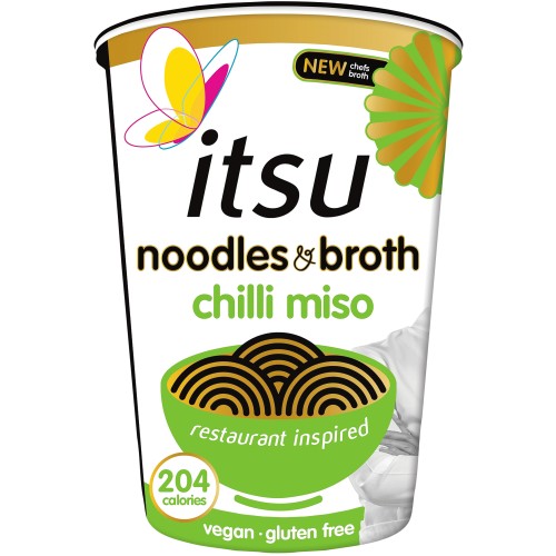 itsu Chilli Miso Instant Noodles & Broth Pot (65g)