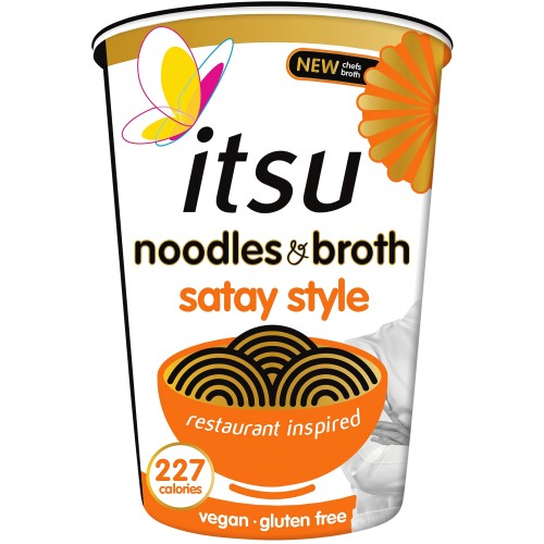 itsu Satay Style Instant Noodles & Broth Pot (66g)