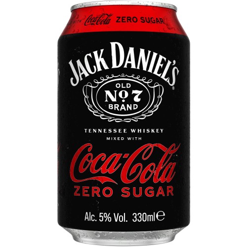 Jack Daniel's & Coca-Cola Zero (330ml)